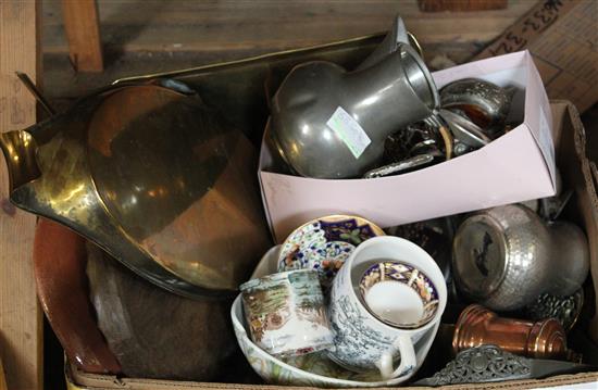 Tankard and a number of ornamental items